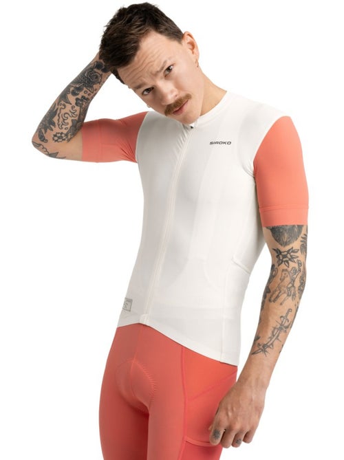 Heren gravel fietsshirt met korte mouwen - Kiabi