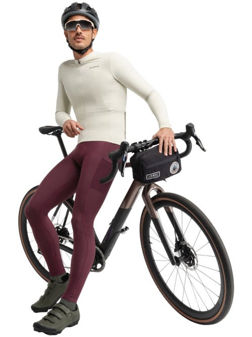 Heren gravel wielershirt met lange mouwen - Kiabi
