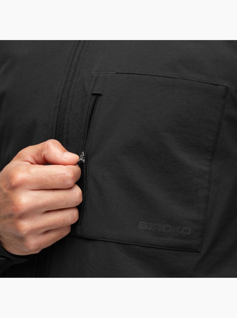 Heren gravel zomer-overshirt Zwart - Kiabi
