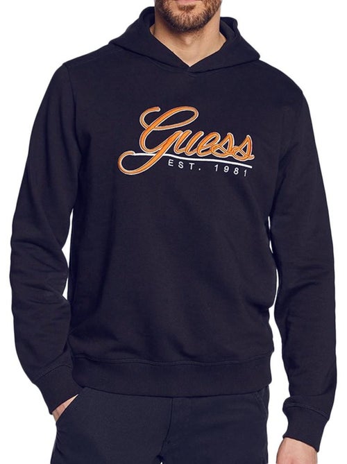 Heren guess hoodie marineblauw - comfortabel & stijlvol - Kiabi