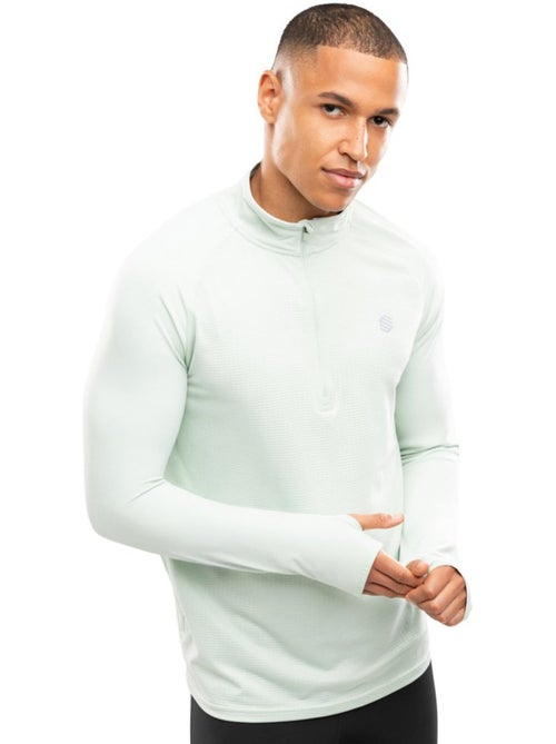 Heren hardloopsweatshirt met halve rits - Kiabi