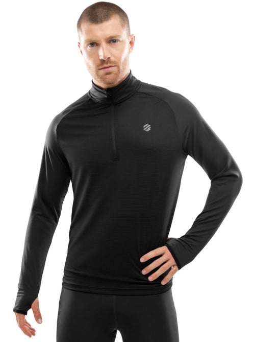 Heren hardloopsweatshirt met halve rits - Kiabi