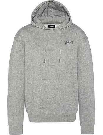 Schott heren hoodie zwart met capuchon