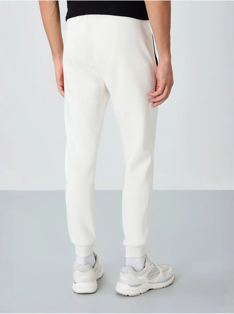 Heren jogger sweatpants tommy Gebroken wit - Kiabi