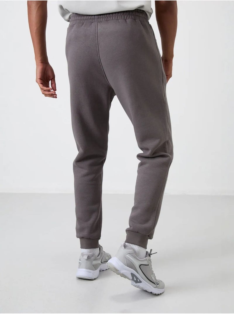 Heren jogger sweatpants tommy Grijs Zwart - Kiabi