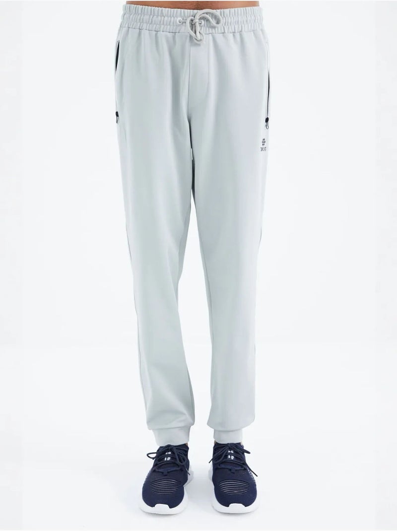 Heren joggingbroek met relaxed fit tommy Pastelblauw - Kiabi