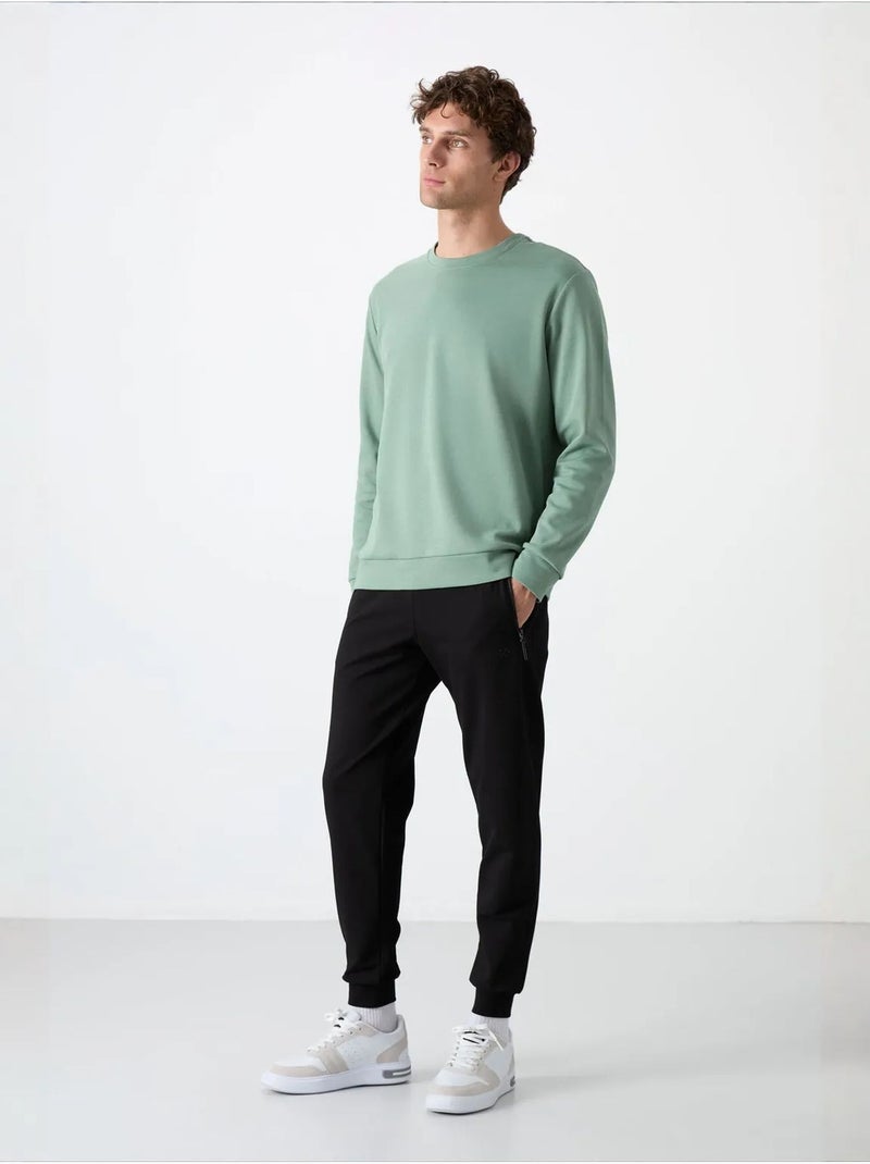 Heren joggingbroek van katoenmix tommy Grijs Zwart - Kiabi
