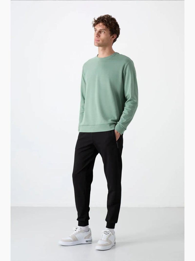 Heren joggingbroek van katoenmix tommy Lichtgrijs - Kiabi