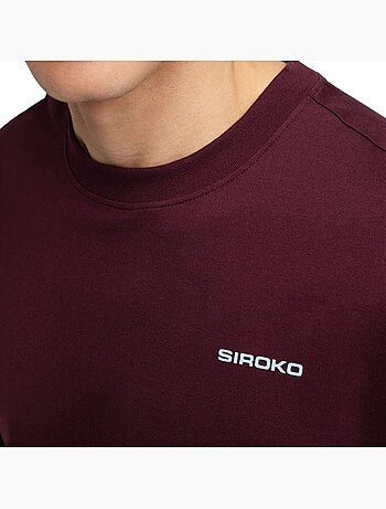Heren katoenen gravel-t-shirt met lange mouwen
