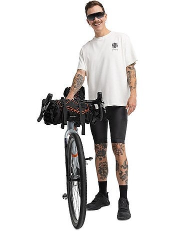 Heren korte fietsbroek met zeem bikepacking