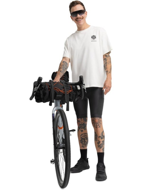 Heren korte fietsbroek met zeem bikepacking - Kiabi