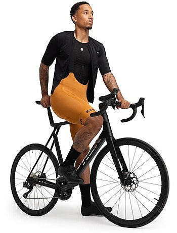 Heren korte fietsbroek van gerecycled materiaal