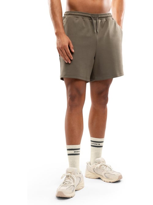 Heren korte katoenen sportbroek - Kiabi