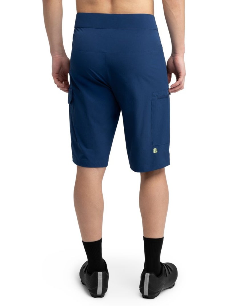 Heren korte mtb-broek Blauw - Kiabi