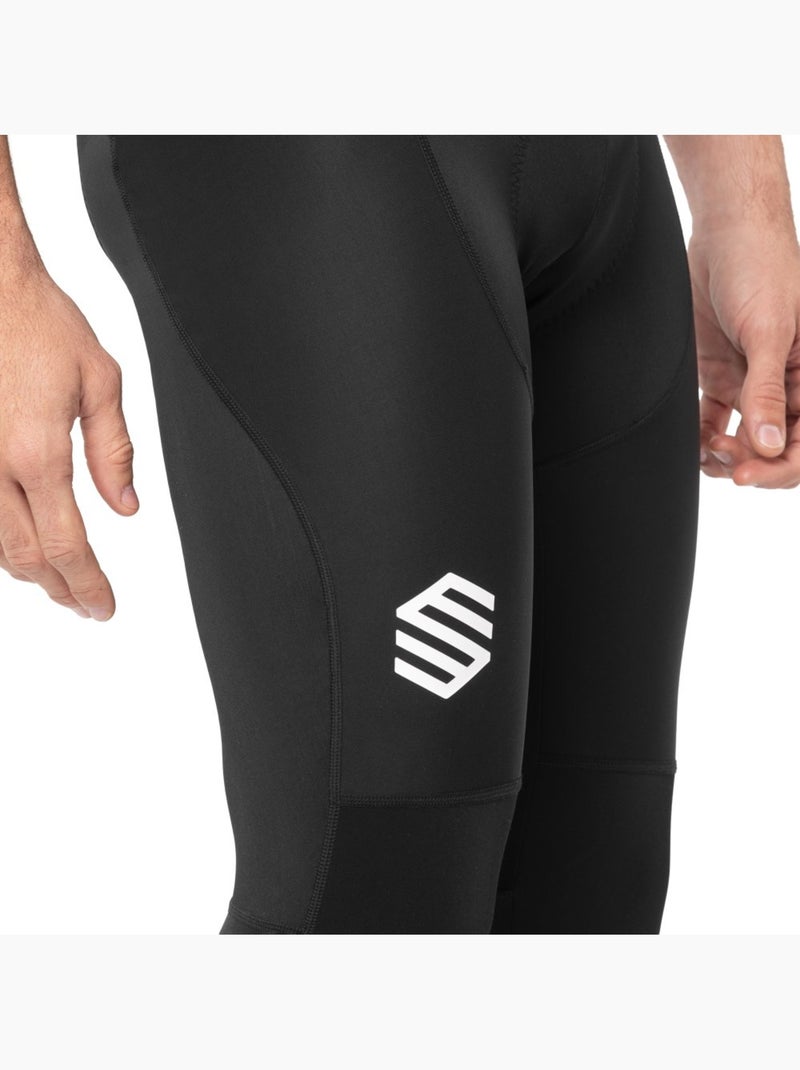 Heren lange fietsbroek Zwart - Kiabi