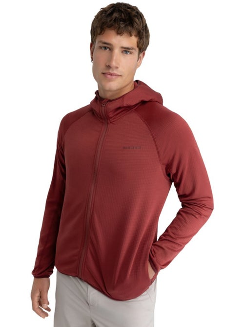 Heren lichtgewicht fleece wandelvest met capuchon - Kiabi