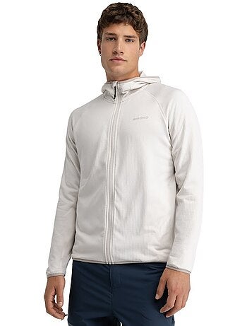 Heren lichtgewicht fleece wandelvest met capuchon