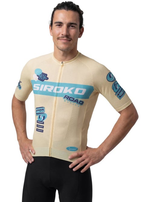 Heren mesh wielershirt met korte mouwen - Kiabi
