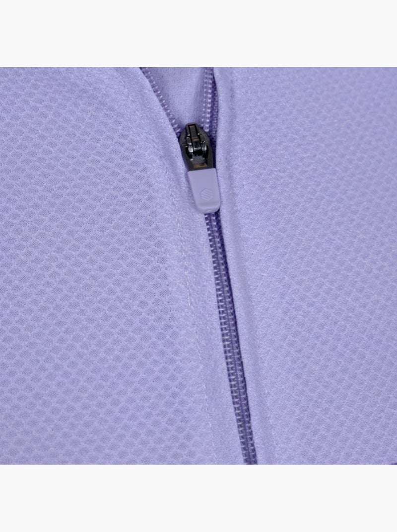 Heren mesh wielershirt met korte mouwen Paars - Kiabi