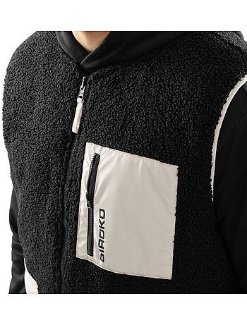 Heren omkeerbaar sherpa-gevoerd vest