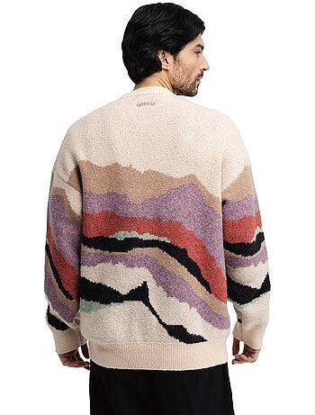 Heren oversized gebreide trui