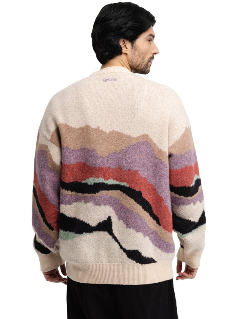 Heren oversized gebreide trui Multicolor - Kiabi