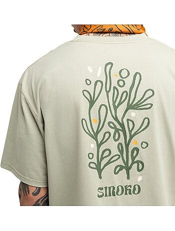 Heren oversized t-shirt met korte mouwen bikepacking