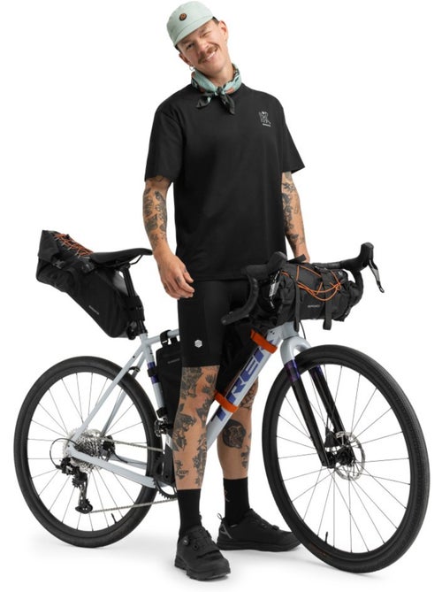 Heren oversized t-shirt met korte mouwen bikepacking - Kiabi
