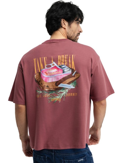 Heren oversized t-shirt met korte mouwen - Kiabi Heren oversized t-shirt met korte mouwen - Kiabi