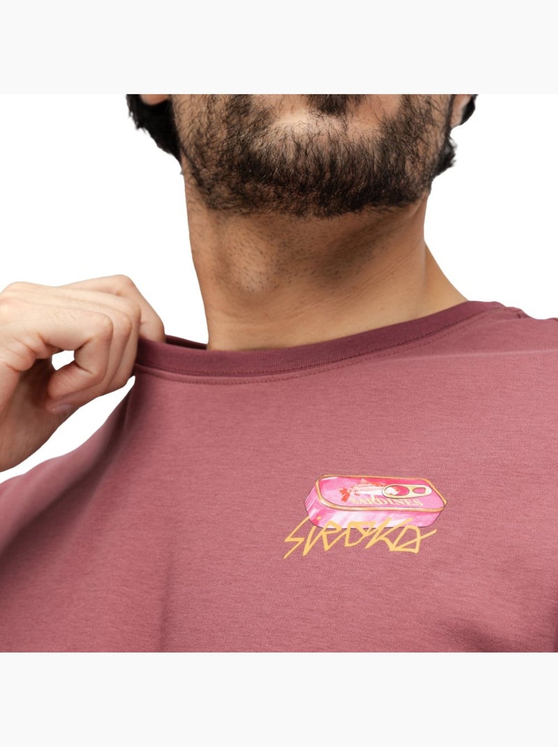 Heren oversized t-shirt met korte mouwen Rood - Kiabi