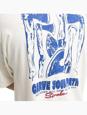Heren oversized t-shirt met korte mouwen