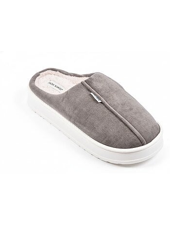 Heren pantoffels fluweel ribstof MU10121
