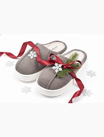 Heren pantoffels fluweel ribstof MU10121