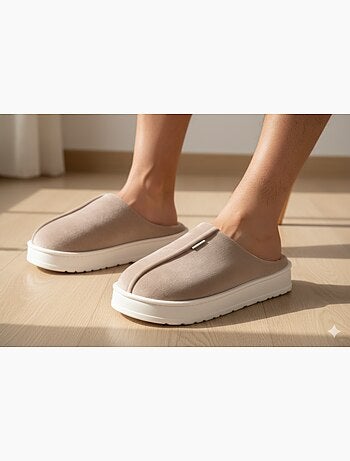 Heren pantoffels fluweel ribstof MU10121