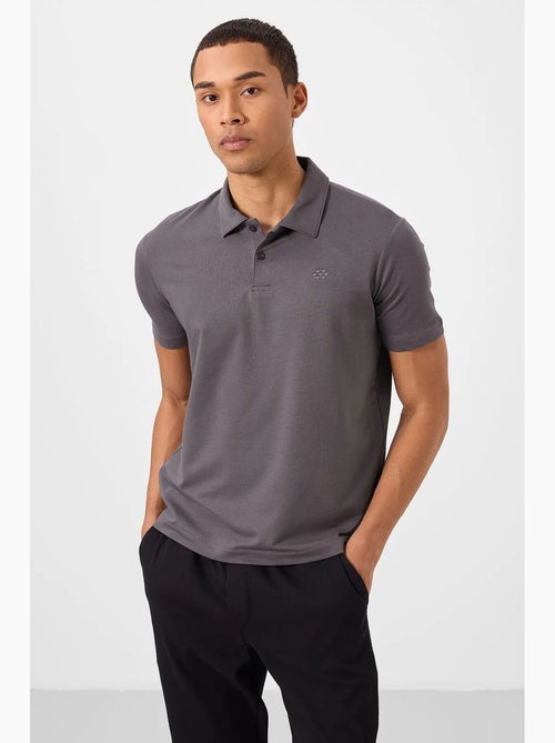 Heren polo-t-shirt van katoen en elastaan tommy - Kiabi