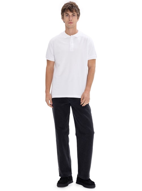 Heren poloshirt effen giesto - Kiabi