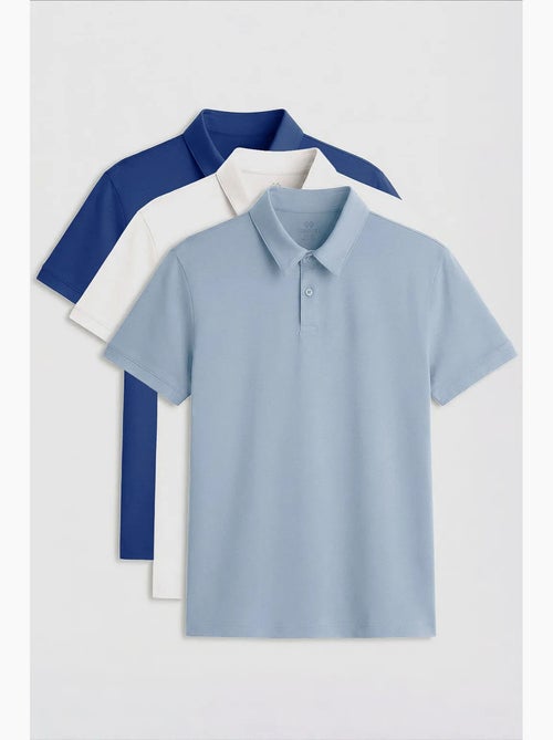 Heren poloshirt van katoen en elastaan tommy - Kiabi