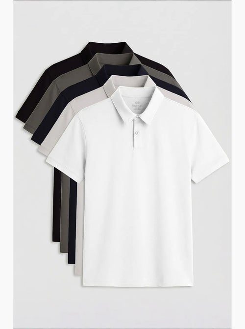 Heren poloshirt van katoen en elastaan tommy - Kiabi