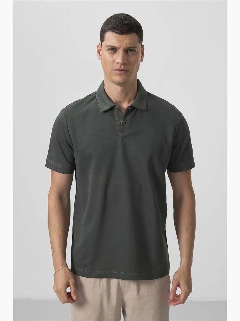 Heren poloshirt van katoen en elastaan tommy Zand - Kiabi