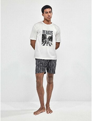 Heren pyjama bedrukt met the beatles