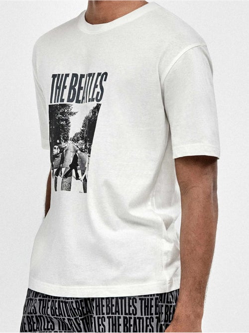 Heren pyjama bedrukt met the beatles - Kiabi