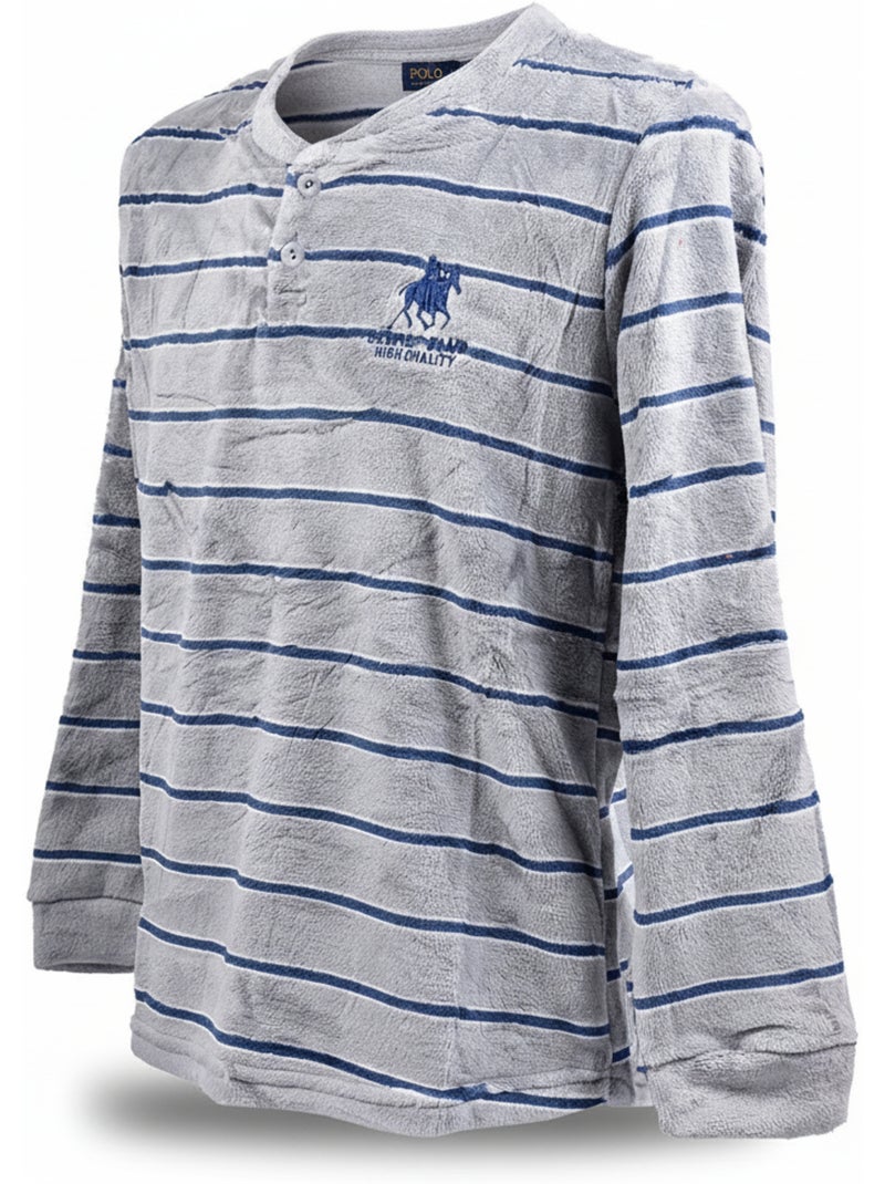Heren pyjama fleece GEHEIM CLUB Z2653 Grijs - Kiabi