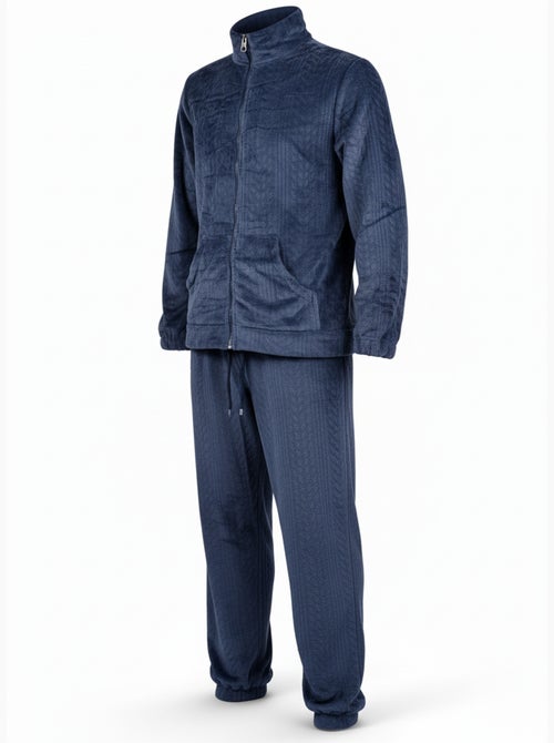 Heren pyjama fleece warm winter rits - Kiabi Heren pyjama fleece warm winter rits - Kiabi