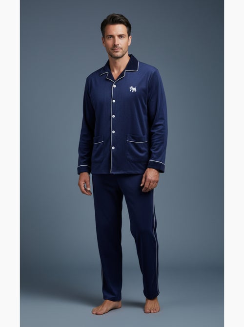 Heren pyjama winter fleece met knopen c2530 - Kiabi Heren pyjama winter fleece met knopen c2530 - Kiabi