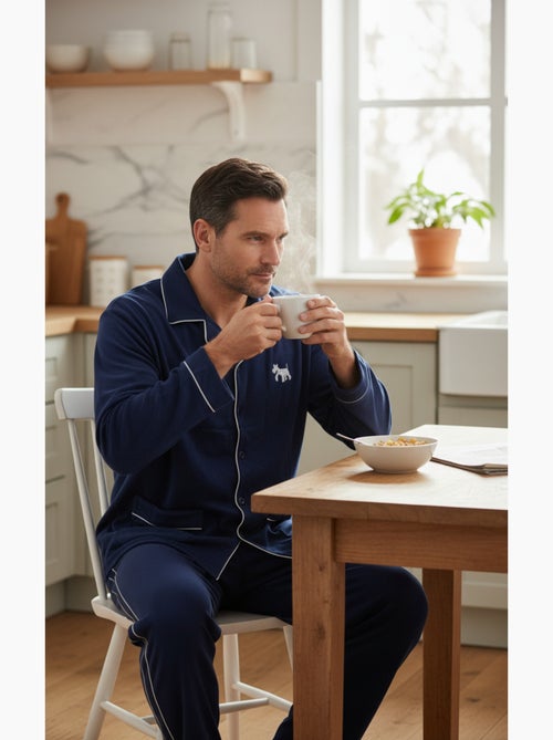 Heren pyjama winter fleece met knopen c2530 - Kiabi Heren pyjama winter fleece met knopen c2530 - Kiabi
