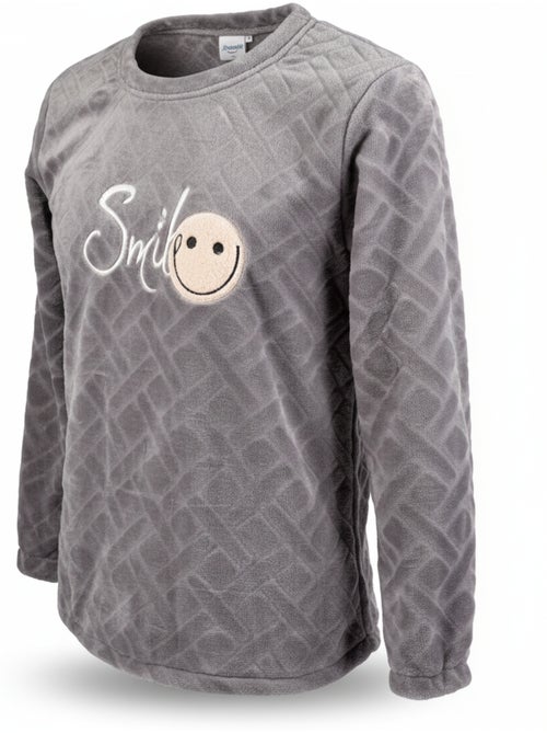 Heren pyjama winter fleece SMILE - Kiabi Heren pyjama winter fleece SMILE - Kiabi