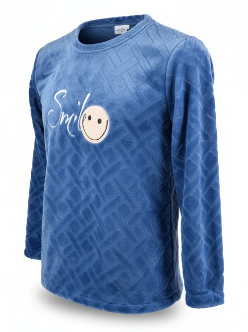 Heren pyjama winter fleece SMILE - Kiabi Heren pyjama winter fleece SMILE - Kiabi