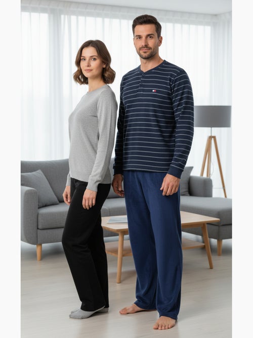 Heren pyjama winter fleece ultra zacht Z2655 - Kiabi Heren pyjama winter fleece ultra zacht Z2655 - Kiabi