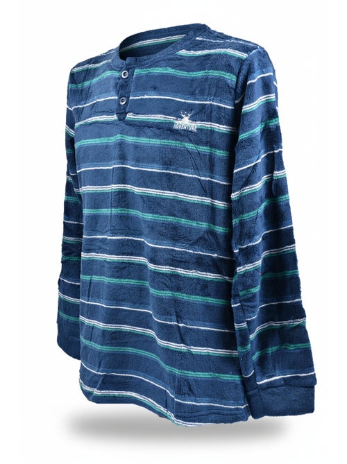 Heren pyjama winter fleece zacht ADVENTURE J2565 - Kiabi Heren pyjama winter fleece zacht ADVENTURE J2565 - Kiabi