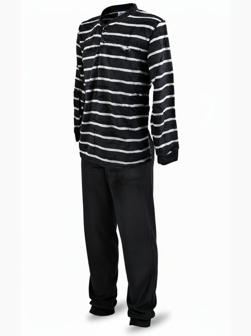 Heren pyjama winter fleece zacht RAYURE Z2654 - Kiabi Heren pyjama winter fleece zacht RAYURE Z2654 - Kiabi